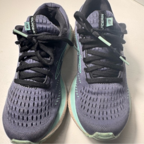 Brooks Glycerine 19 Womens Sz 9 Shoe Blue Mesh Running Walking Sneaker - Picture 5 of 6